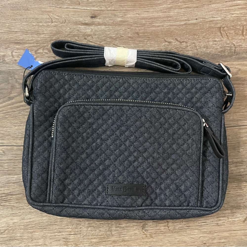 Vera Bradley. RFID crossbody. Denim. NWT